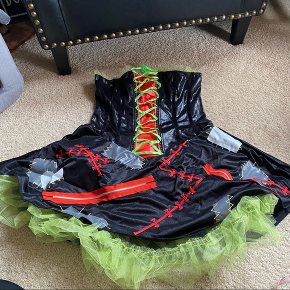 Costume, 3 Piece Monster’s Bride Dr.Frankenstein Leg Avenue - Picture 2 of 10